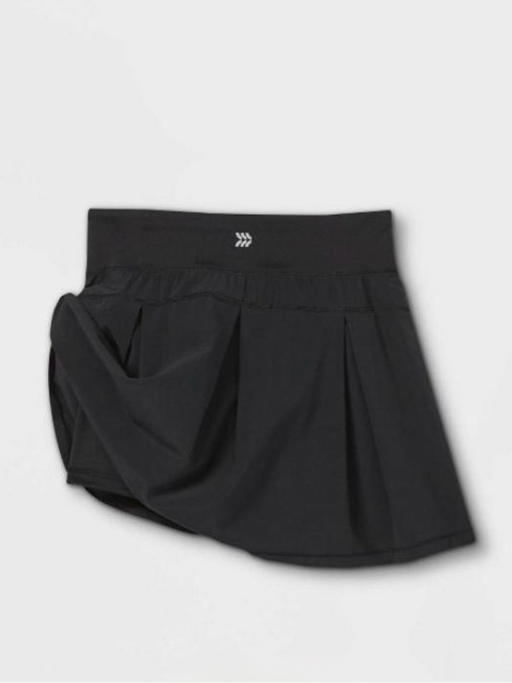 All In Motion | Sporty Skort with Back Pleat Detail Black, Girls Size Medium (8)